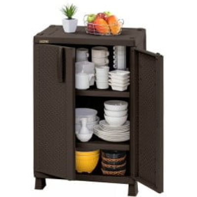 Armario Mediano Apariencia Rattan - Rimax