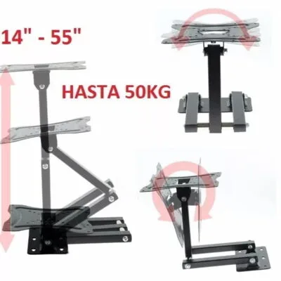 Soporte Base Pared Tv Lcd Led Base 14 Hasta 55 '' 50kg - Imagen 5
